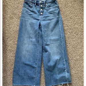 Madewell high rise wide leg crop size 25